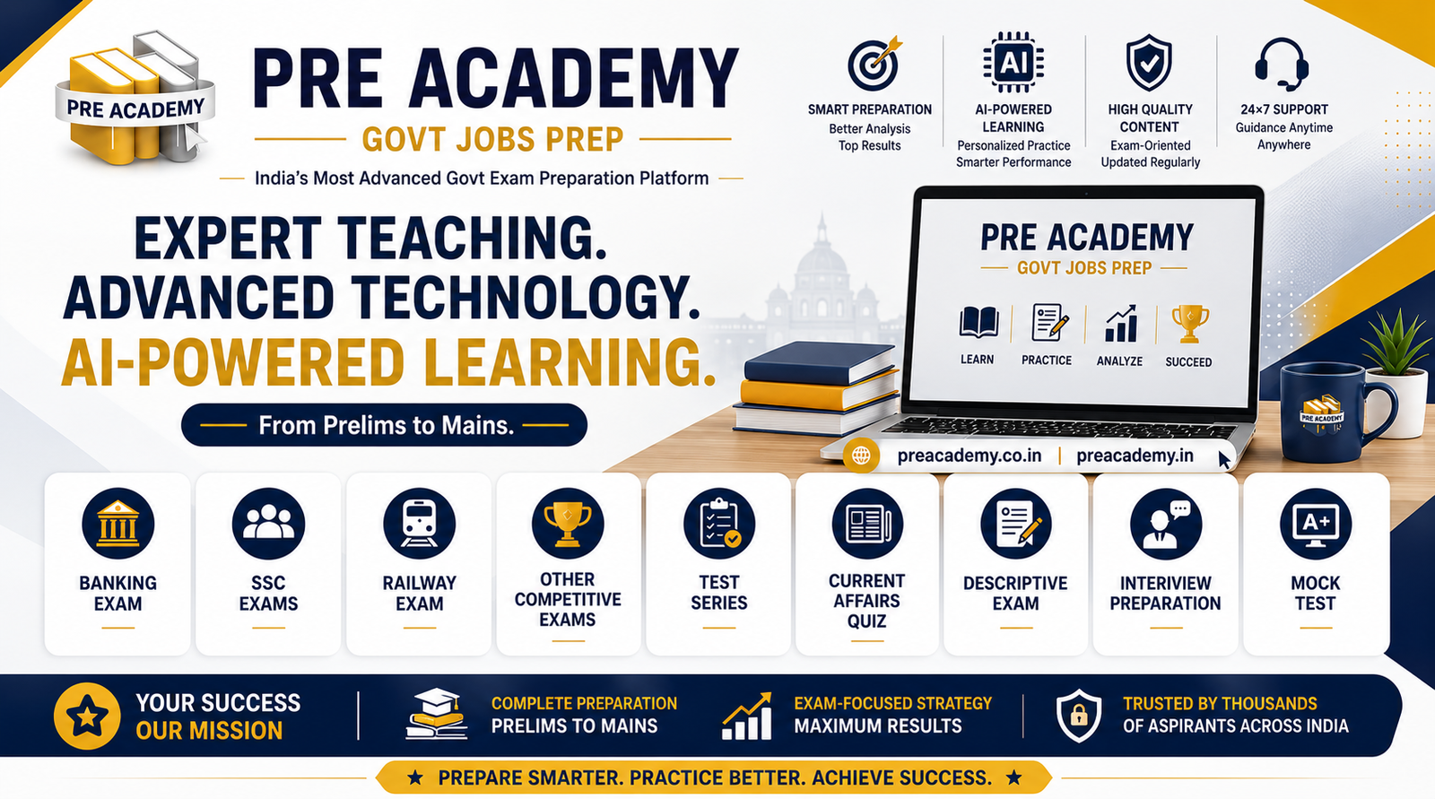 PRE ACADEMY : GOVT JOBS PREP